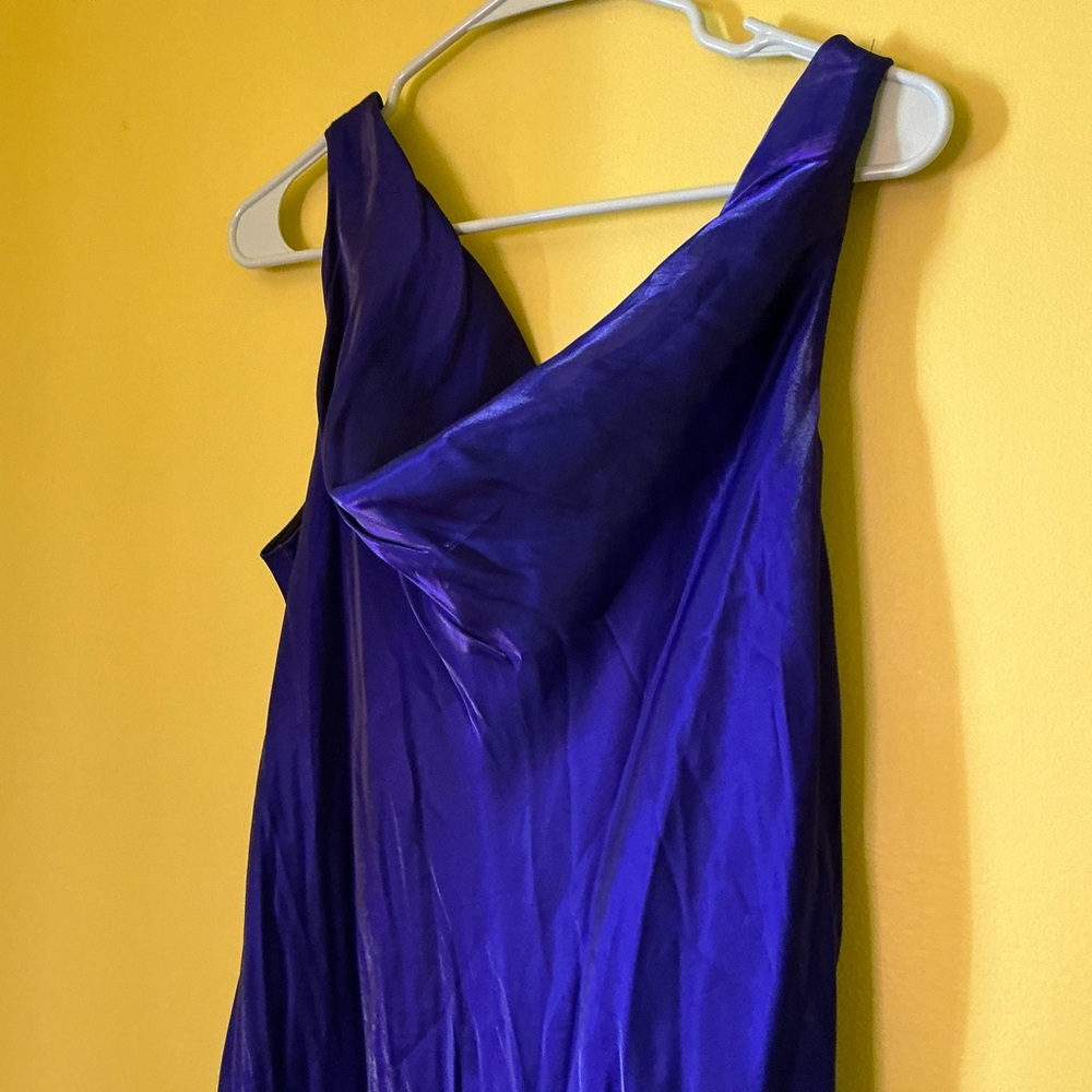Vintage 90s Y2K Cowl Neck Prom Dress Homecoming